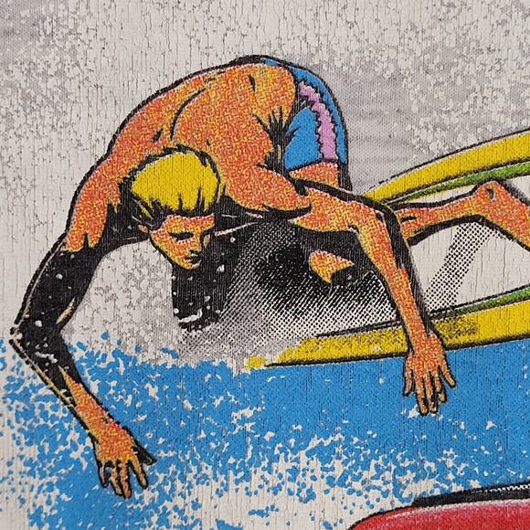Vintage 1991 Surfer Shirt Large 22x27 Little-Deuce-Coupe - Picture 9 of 14